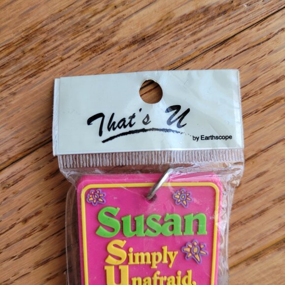 Rubber Keychain SUSAN Name Tag 2008 Earthscope New - Picture 2 of 6